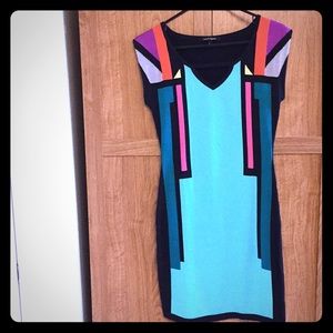 Nanette Lepore color block dress. Size Small